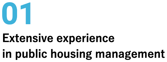 01 Extensive experience in public housing management