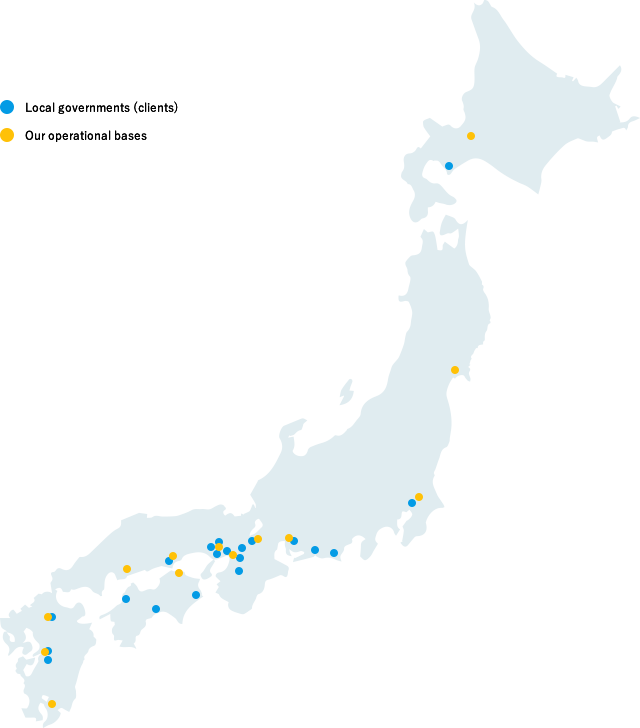 Local governments (clients) and our operational bases