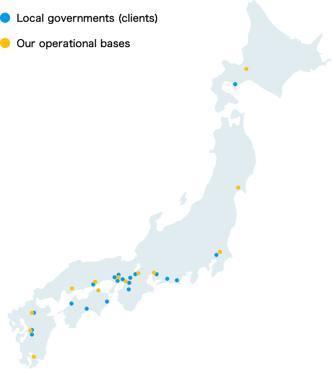 Local governments (clients) and our operational bases