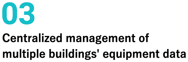 03 Centralized management of multiple buildings' equipment data