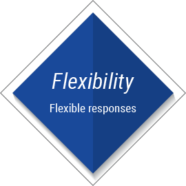 Flexibility Flexible responses