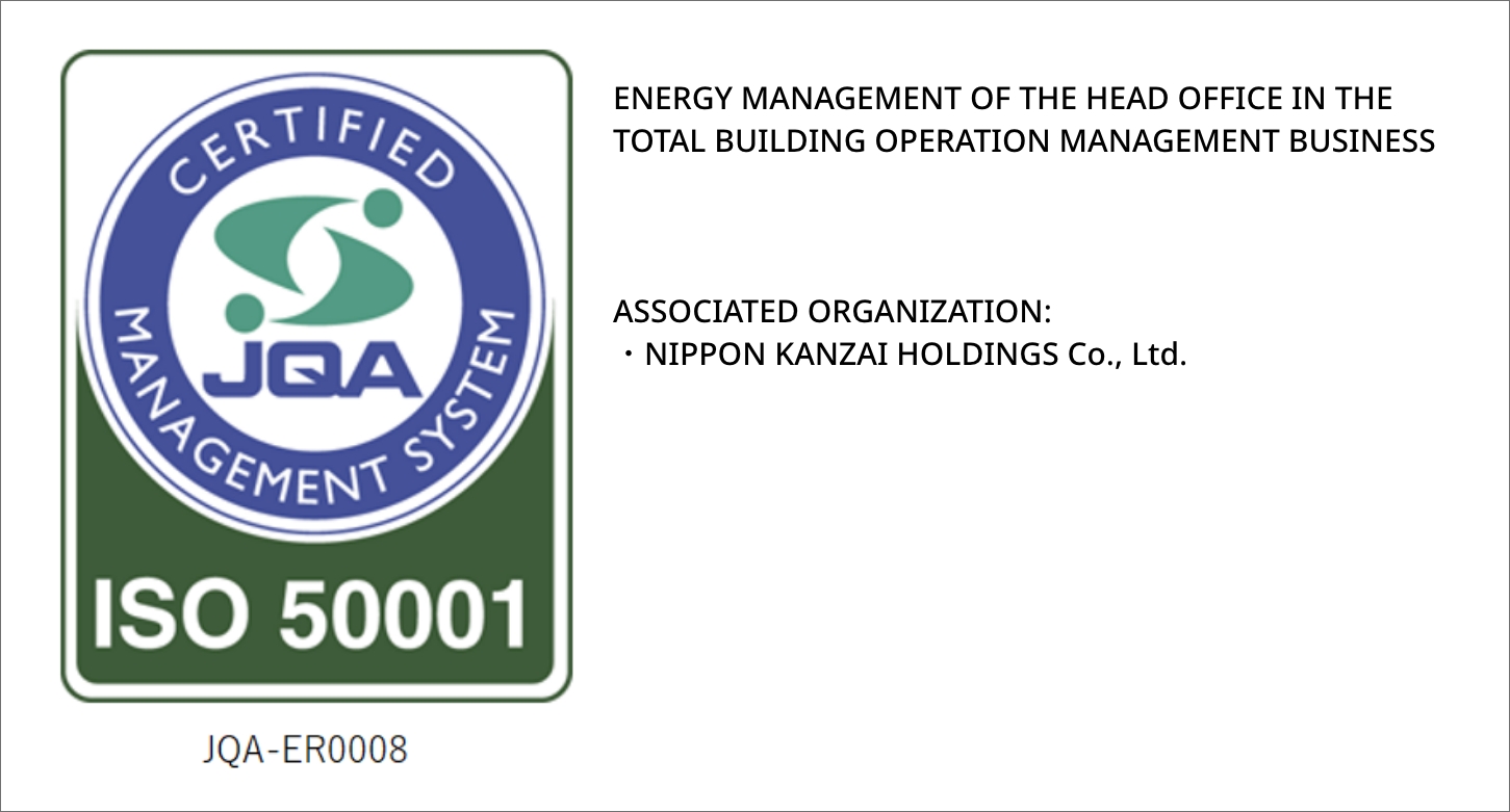 ISO 50001 JQA-ER0008 CERTIFIED MANAGEMENT SYSTEM